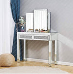 Mirrored Crushed Diamond Dresser.