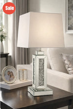 Slim Crushed Diamond Table Lamp