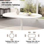 Extendable Round Dining Table.