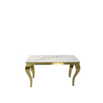 Louis Gold Marble Ceramic Console Table