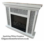 Electric White Fireplace
