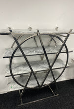 Grey Marble Book Shelf