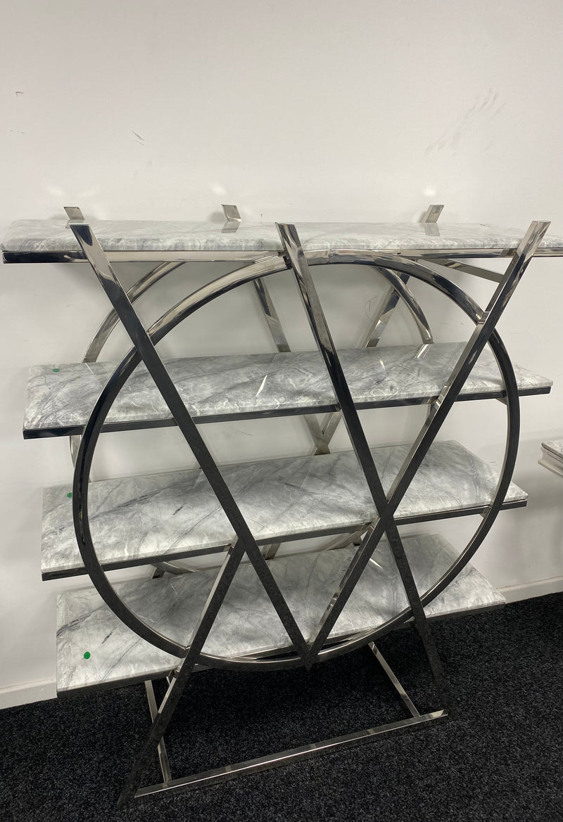Grey Marble Book Shelf