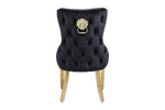 Black Bentley Chairs With Gold Legs