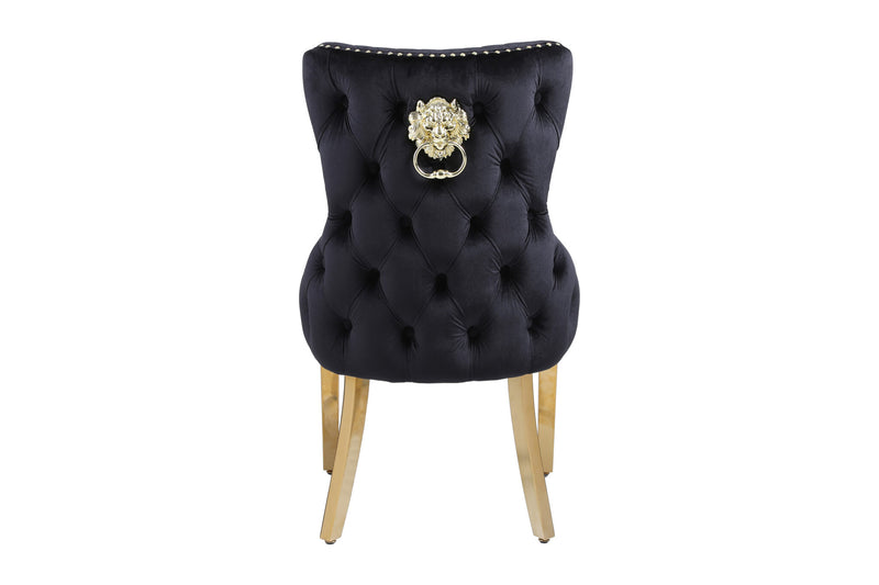 Black Bentley Chairs With Gold Legs