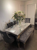 Louis Dining Set With 4 Stunning Chairs & Bench