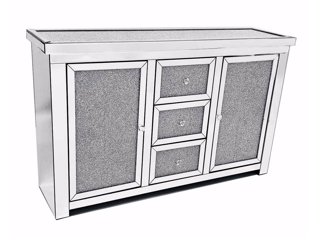 Crushed diamond sideboard 110cm deals