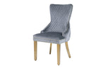 Grey Bentley Chair With Gold Legs