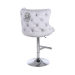 Mink Bentley Velvet Bar Stool