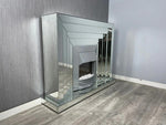 Mirrored Fireplace