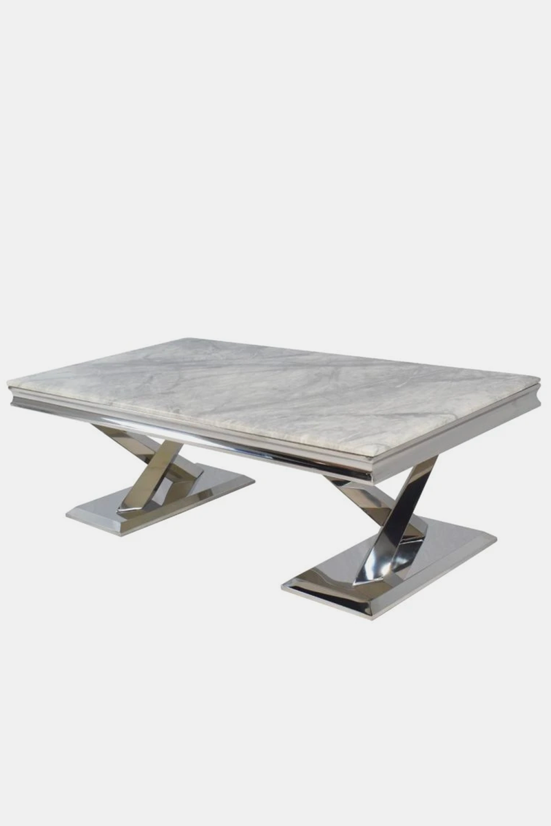 Luna Grey Marble Coffee Table