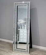 Crushed Diamond Stand Up Mirror