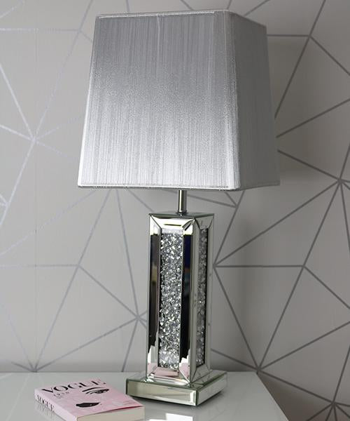 Slim Crushed Diamond Table Lamp