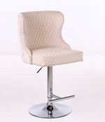 Mink Bentley Velvet Bar Stool