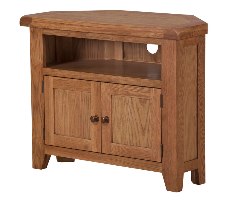 Oak Torino Corner TV Unit