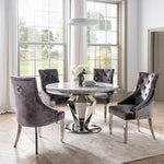 Windsor Grey Marble Dining Set