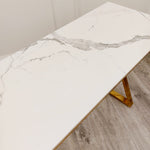 Riviera Gold Console Table