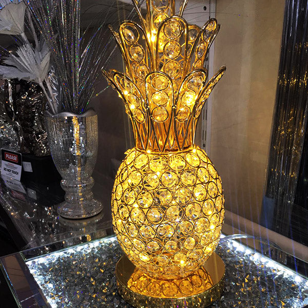Gold Pineapple Lamp
