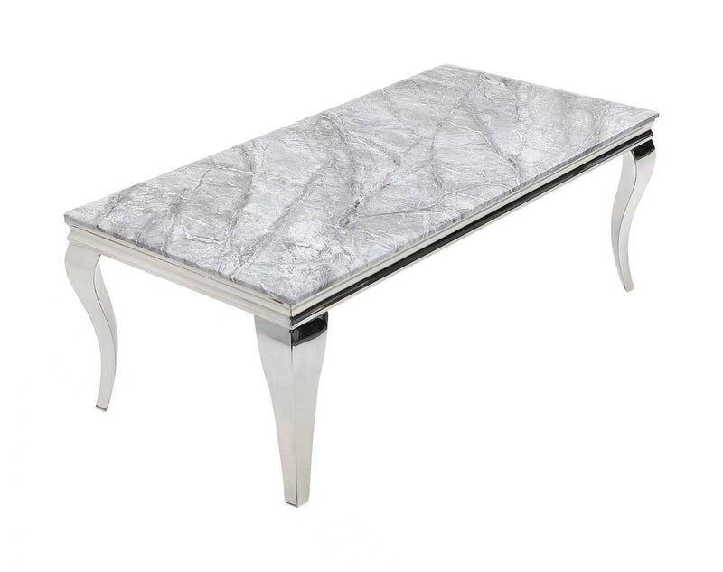 Louis Grey Marble Coffee Table