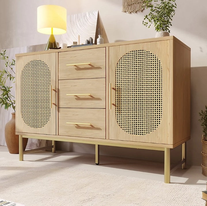 Natural Rattan 6-Draw Chest