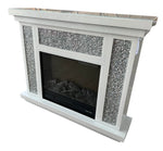 New Sparkling White Fireplace