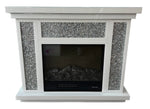 New Sparkling White Fireplace