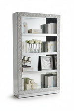 Stunning book shelf mirrored crushed with mirror shelfs. 