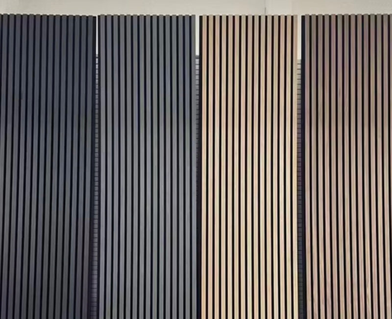 4 x ACOUSTIC SLATTED WALL PANELS ALL COLOURS AVAILABLE.