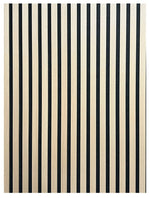 4 x ACOUSTIC SLATTED WALL PANELS ALL COLOURS AVAILABLE.
