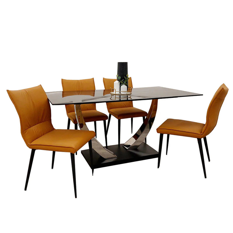 Venus Dining Set with 4 Chairs