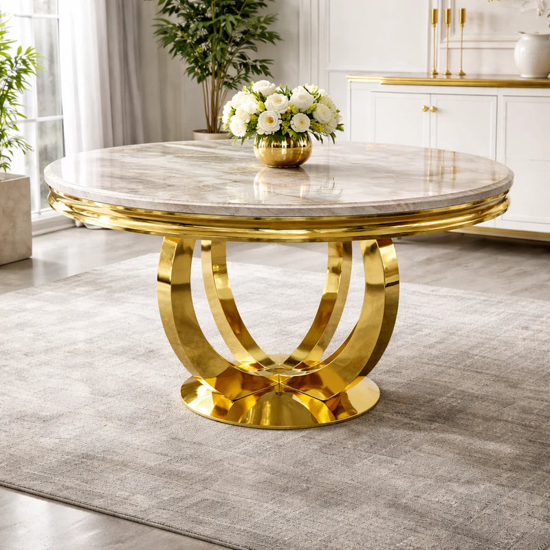 Chelsea 1.3m Marble Circular Table