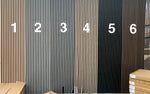 ACOUSTIC SLATTED WALL PANELS ALL COLOURS AVAILABLE.