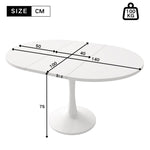 Extendable Round Dining Table.