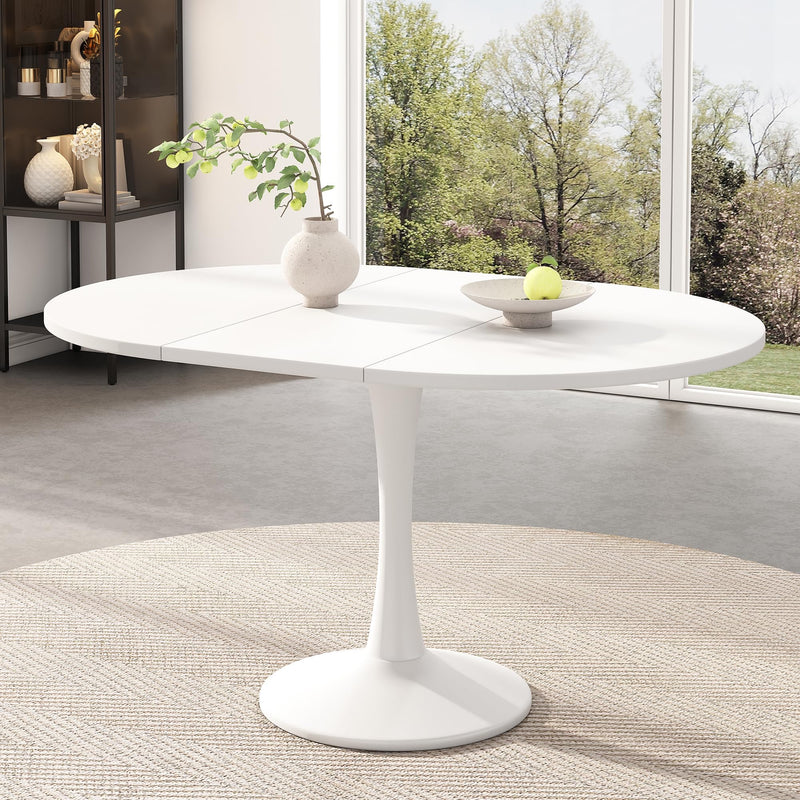 Extendable Round Dining Table.