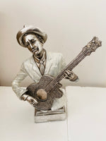 STUNNING LARGE GUITARIST FIGURINE