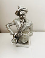 STUNNING NEW LARGE SAXOPHONIST FIGURINE