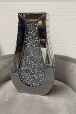 MIRRORED CRUSHED VASE ONLY £35.00