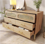 Natural Rattan 6-Draw Chest