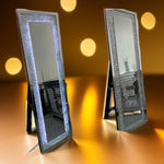 LED Crushed Diamond Stand Up Mirror