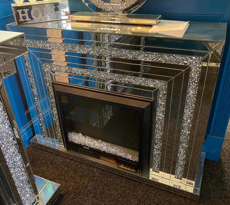 Fire Place Mirrored