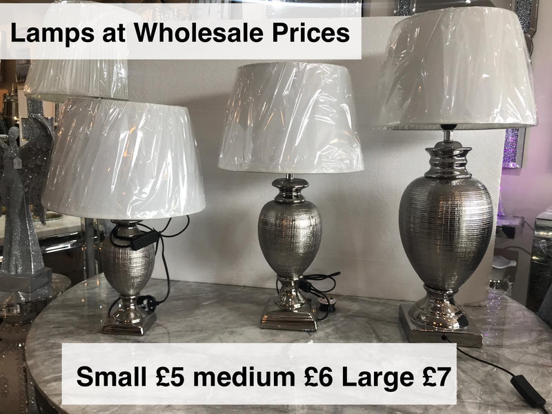STUNNING NEW LAMPS WITH SHADE FROM ONLY £5