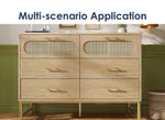 Natural Rattan 6-Draw Chest