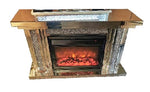 Stunning New Crushed Diamond Electric Fire Place.