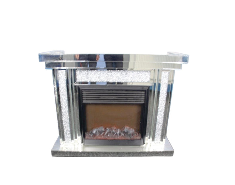 Stunning New Crushed Diamond Electric Fire Place.