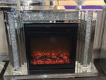 Stunning New Crushed Diamond Electric Fire Place.