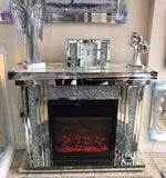 Stunning New Crushed Diamond Electric Fire Place.