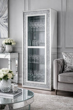 Decorative cabinet with glass shelfs stylish 