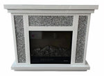 Electric White Fireplace