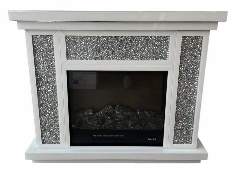 Electric White Fireplace