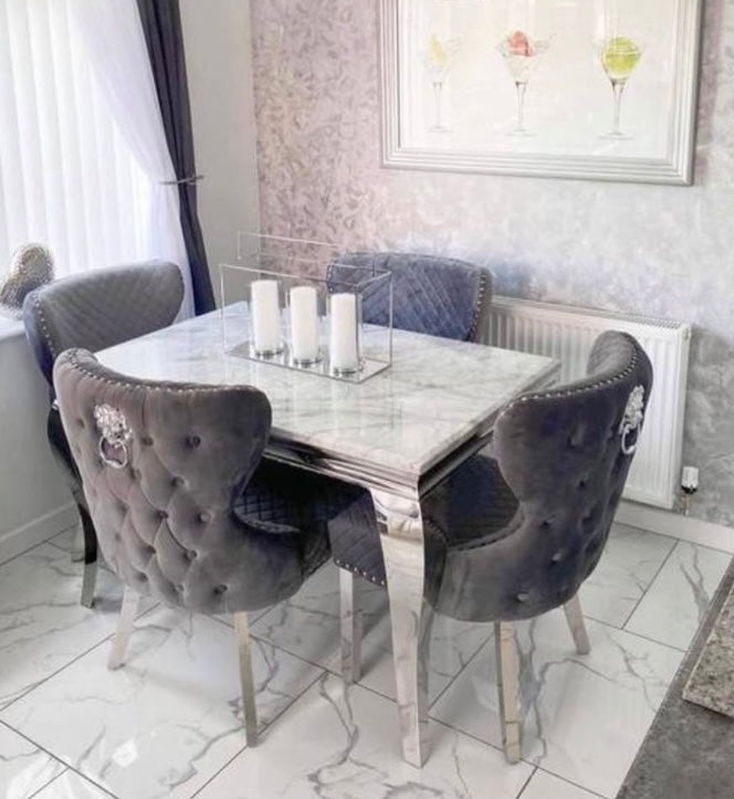 Louis Dining Set With 4 Bentley Chairs